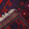 Baluchi Rug Handmade Red Geometric 3x5 ft