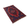 Baluchi Rug Handmade Navy Blue Floral 2x4 ft