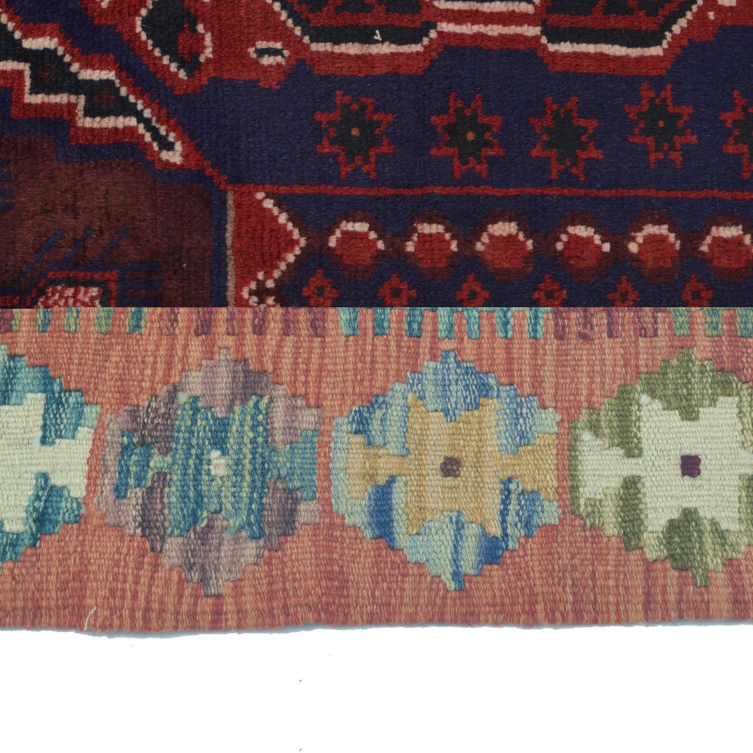 Baluchi Rug Handmade Multi Prayer Design 3x5 ft