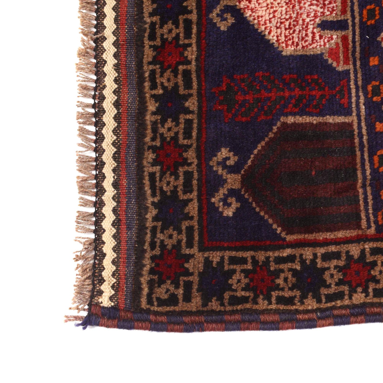 Baluchi Rug Handmade Multi Prayer Design 3x5 ft