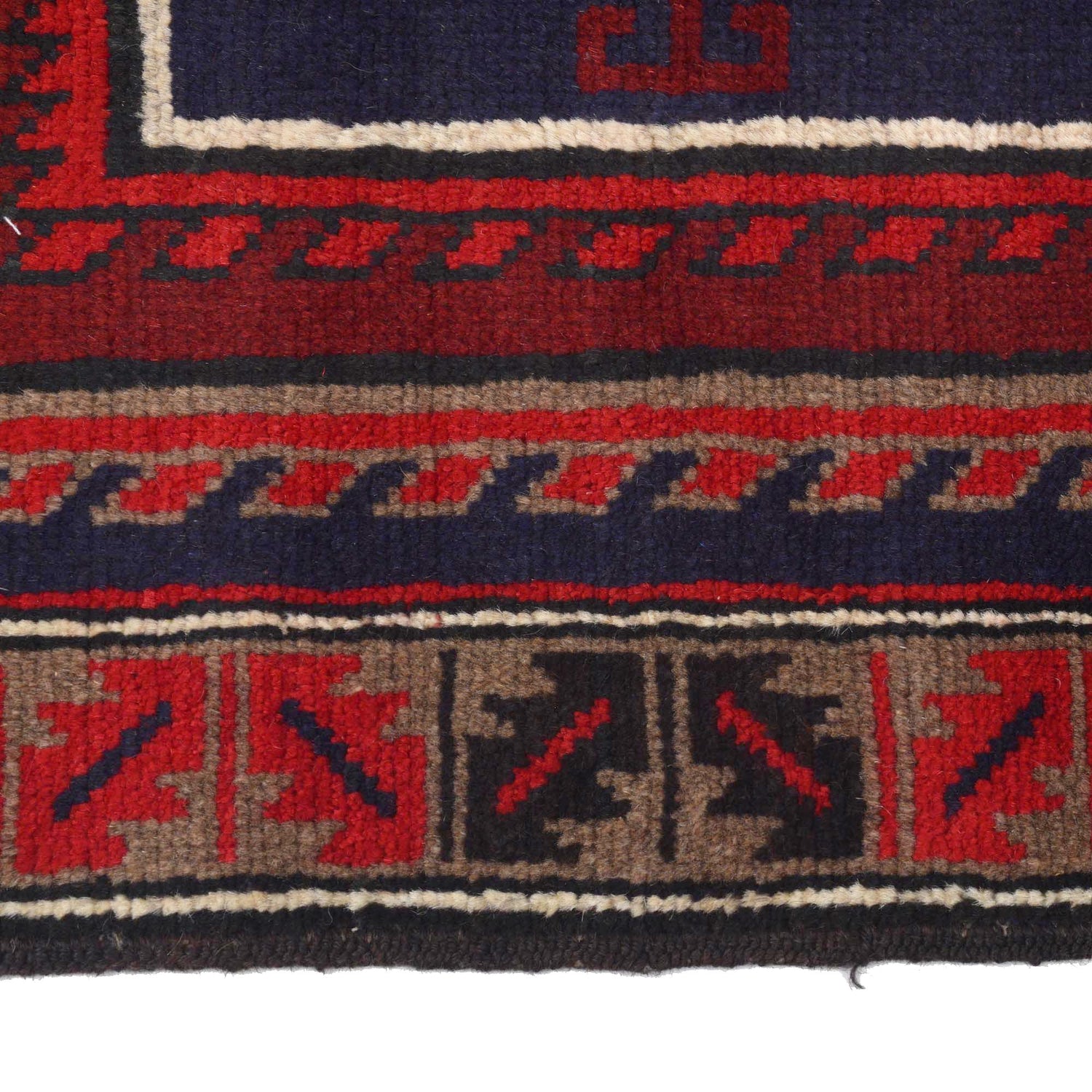 Baluchi Rug Handmade Multi Geometric 3x5 ft