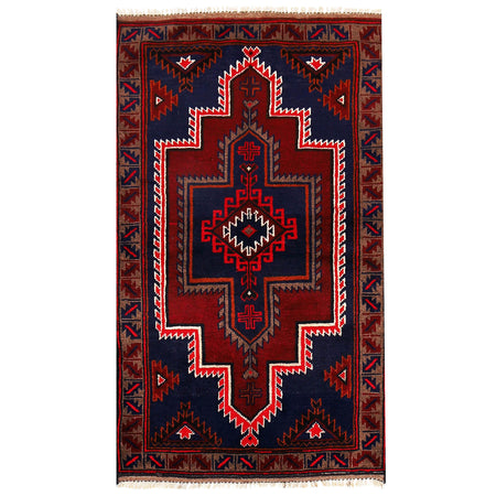 Baluchi Rug Handmade Multi Floral 3x5 ft