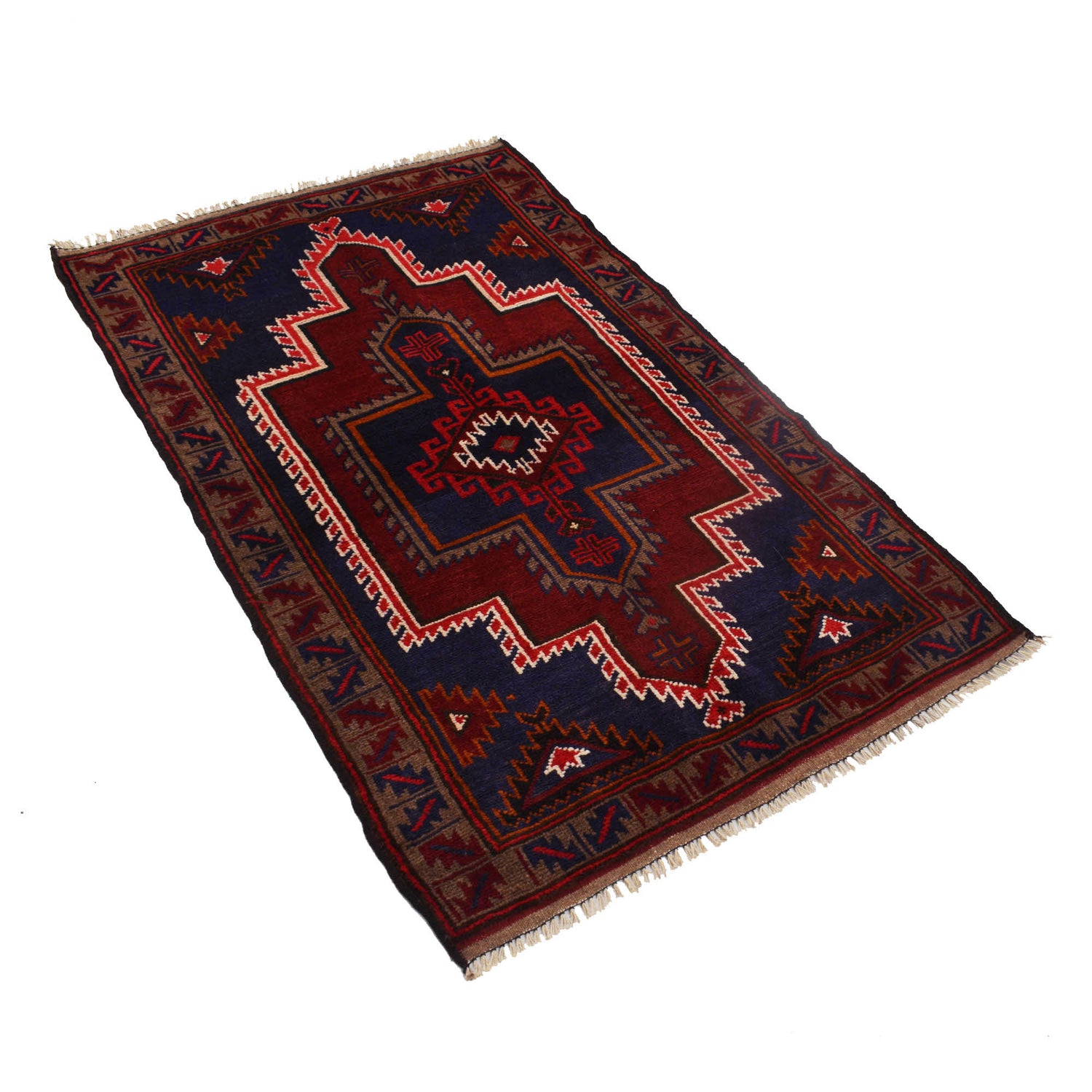 Baluchi Rug Handmade Multi Floral 3x5 ft