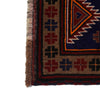 Baluchi Rug Handmade Navy Blue Geometric 3x5 ft