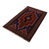 Baluchi Rug Handmade Navy Blue Geometric 3x5 ft