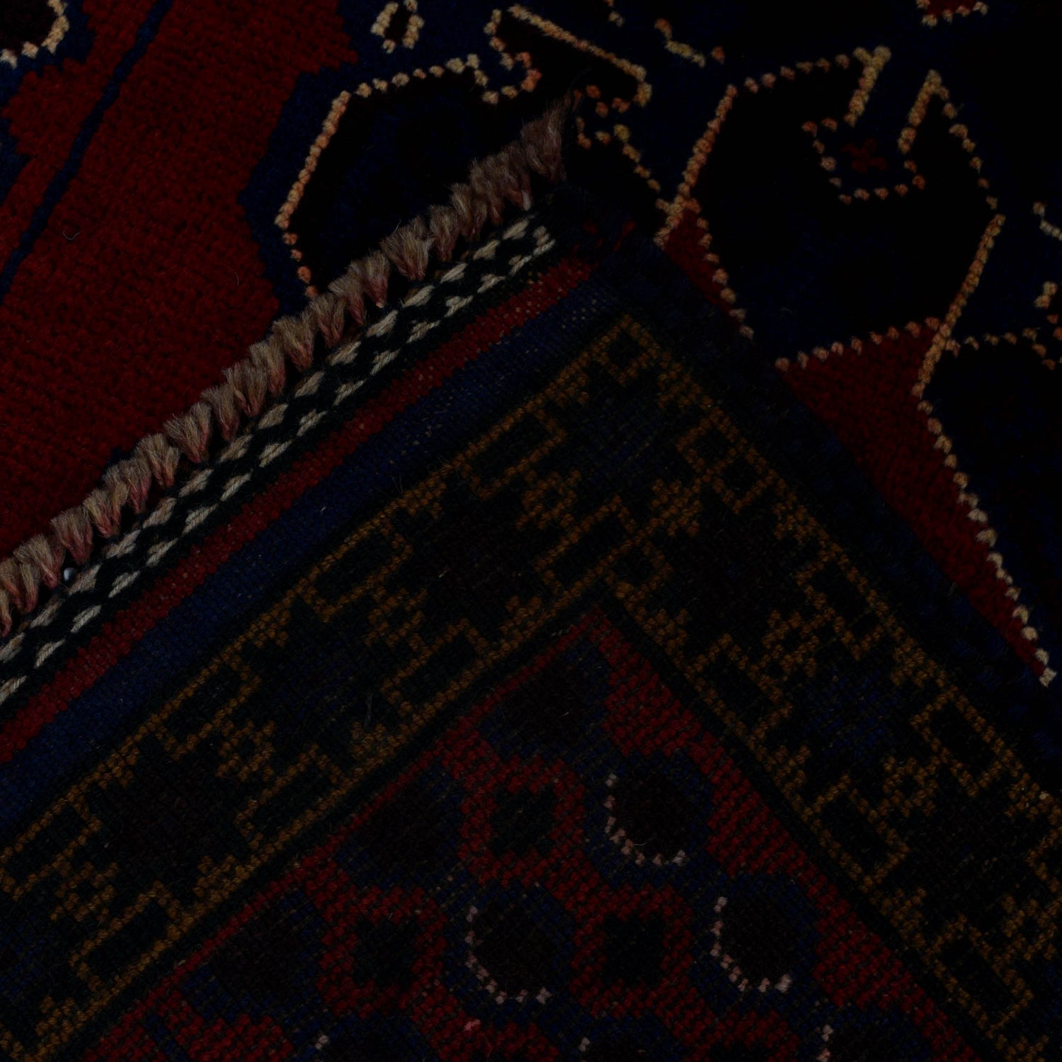 Baluchi Rug Handmade Red Prayer Design 3x5 ft