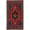 Baluchi Rug Handmade Navy Blue Geometric 3x5 ft