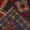 Baluchi Rug Handmade Navy Blue Geometric 3x5 ft