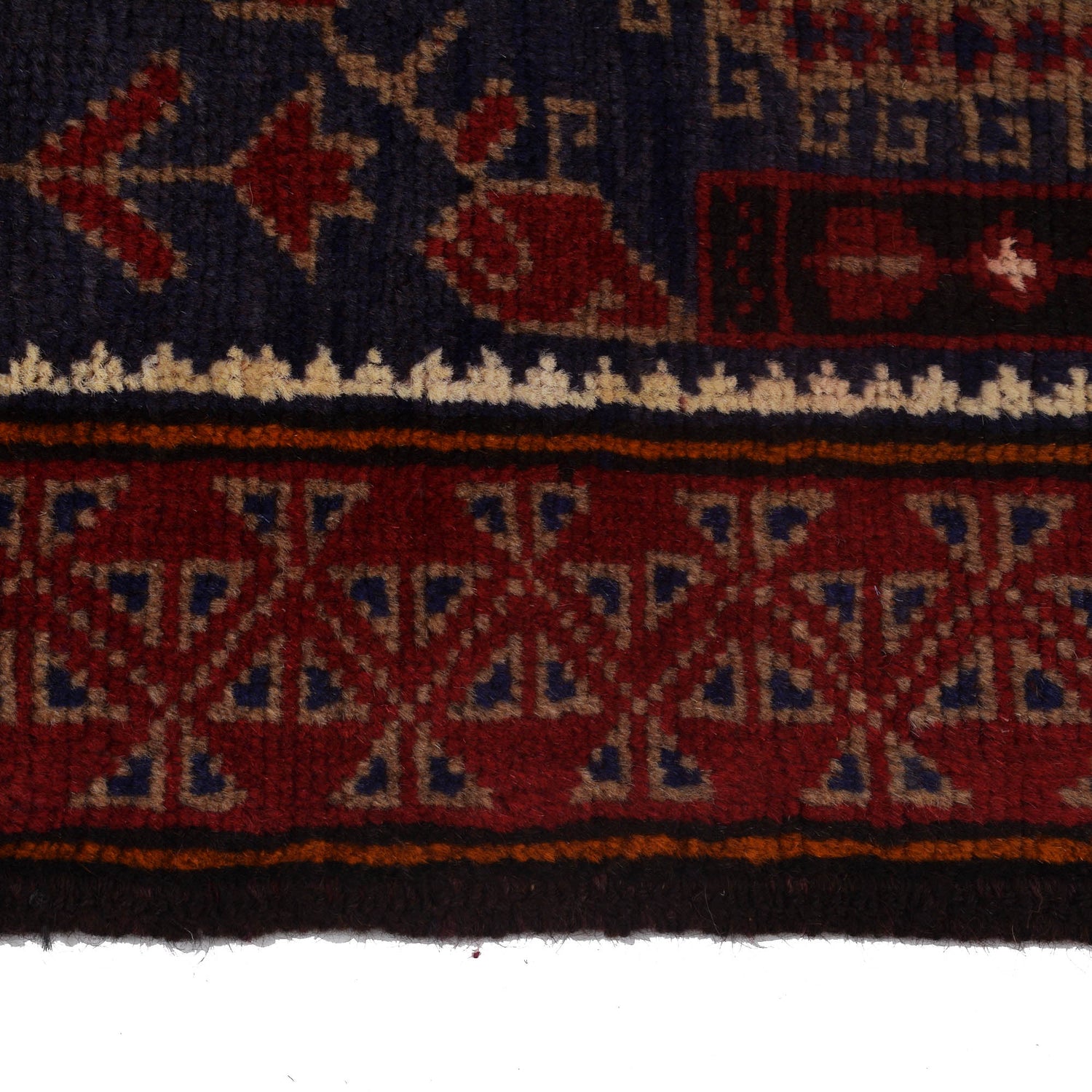 Baluchi Rug Handmade Blue Prayer Design 3x5 ft