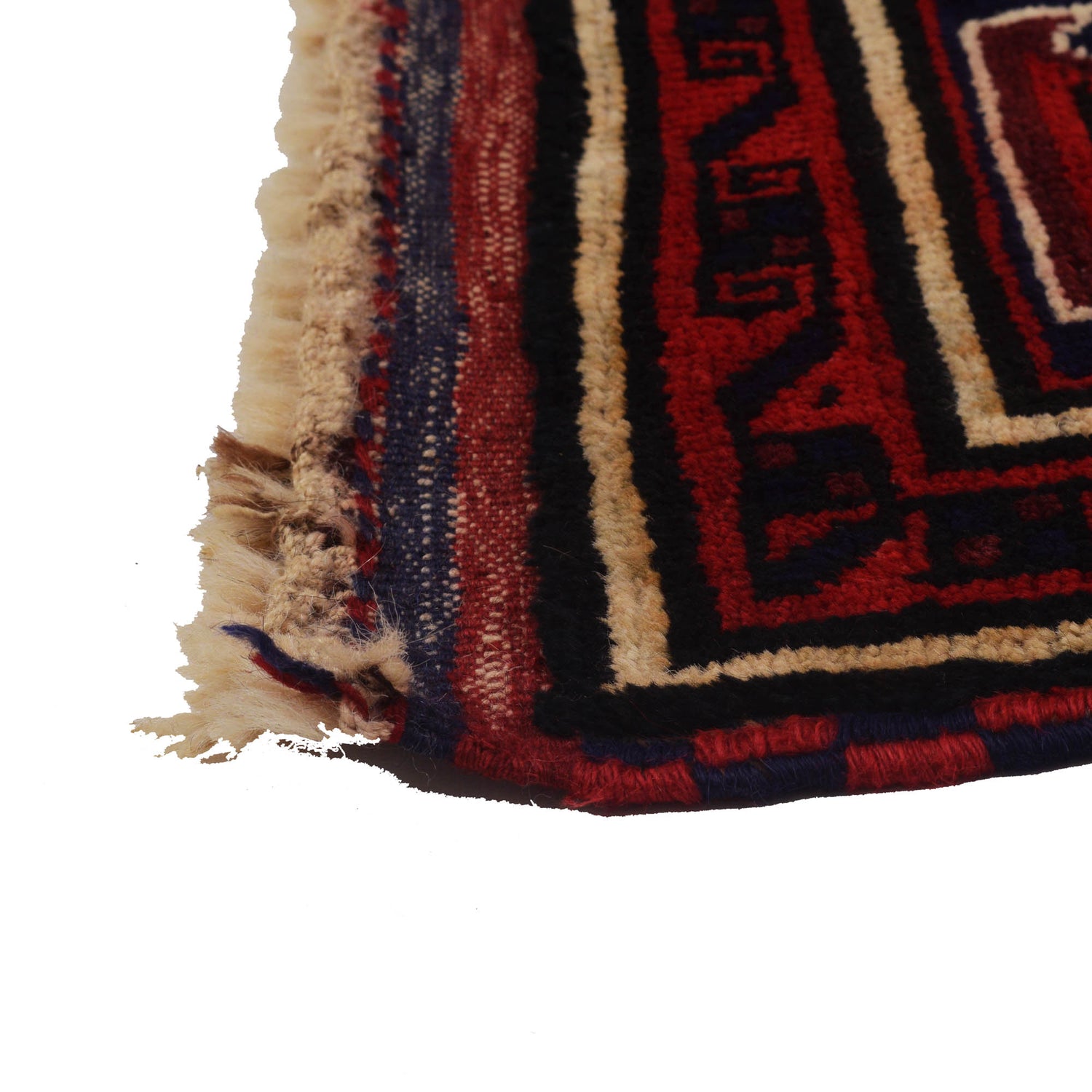 Baluchi Rug Handmade Dark Blue Geometric 3x5 ft
