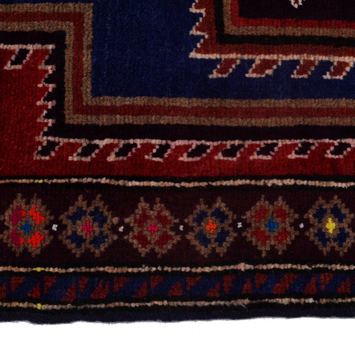 Baluchi Rug Handmade Multi Floral 2x4 ft
