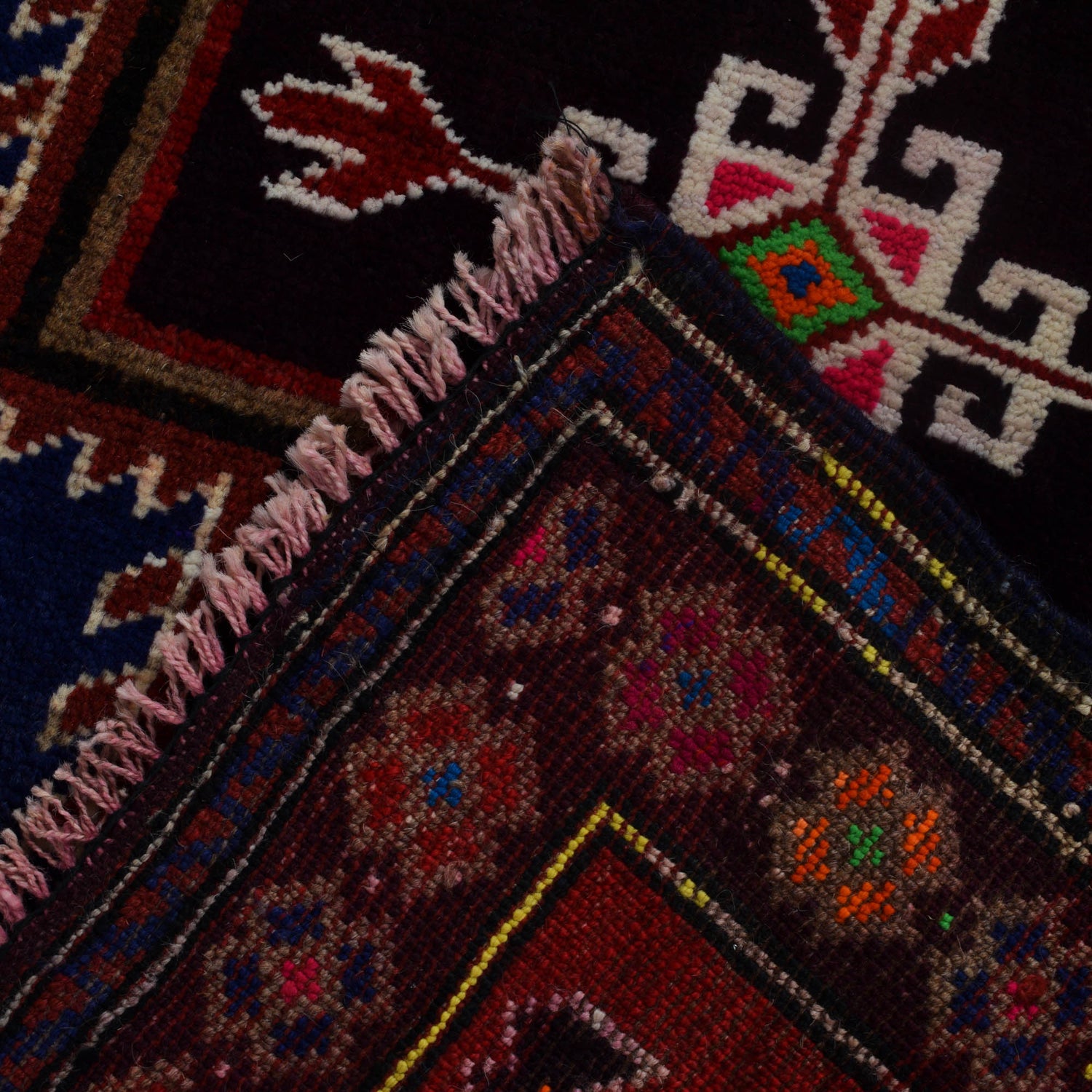 Baluchi Rug Handmade Multi Floral 2x4 ft