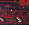 Baluchi Rug Handmade Multi Geometric 4x6 ft