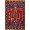 Baluchi Rug Handmade Navy Blue Geometric 3x5 ft