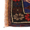 Baluchi Rug Handmade Navy Blue Floral 2x4 ft