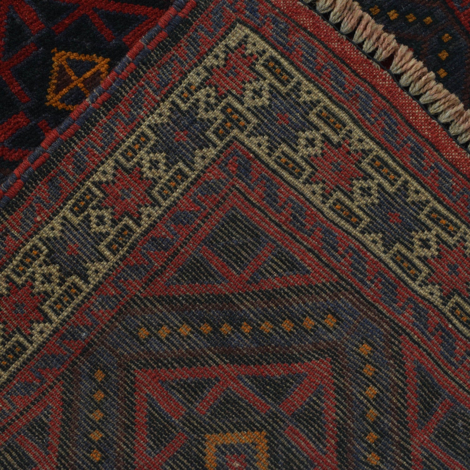 Baluchi Rug Handmade Red Floral 3x5 ft