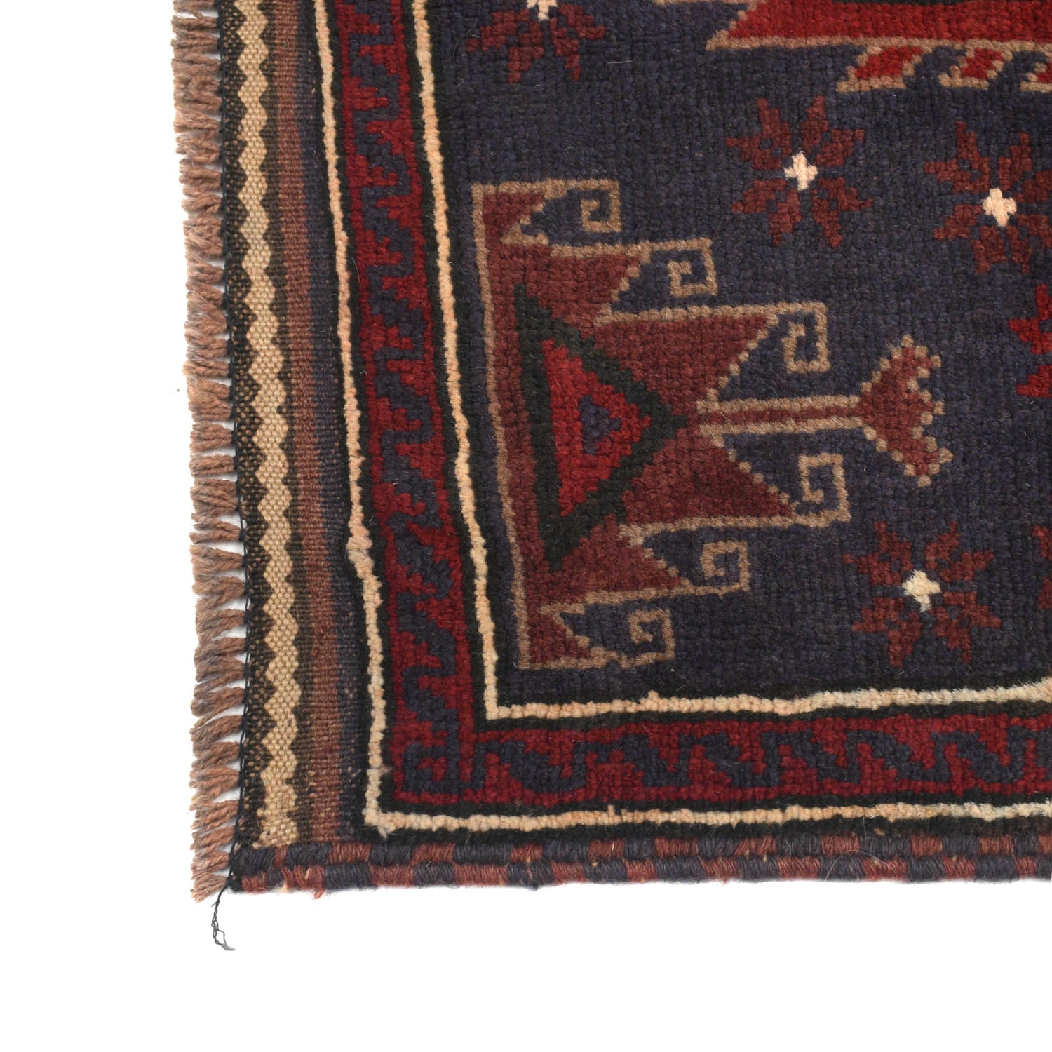 Baluchi Rug Handmade Multi Geometric 3x5 ft