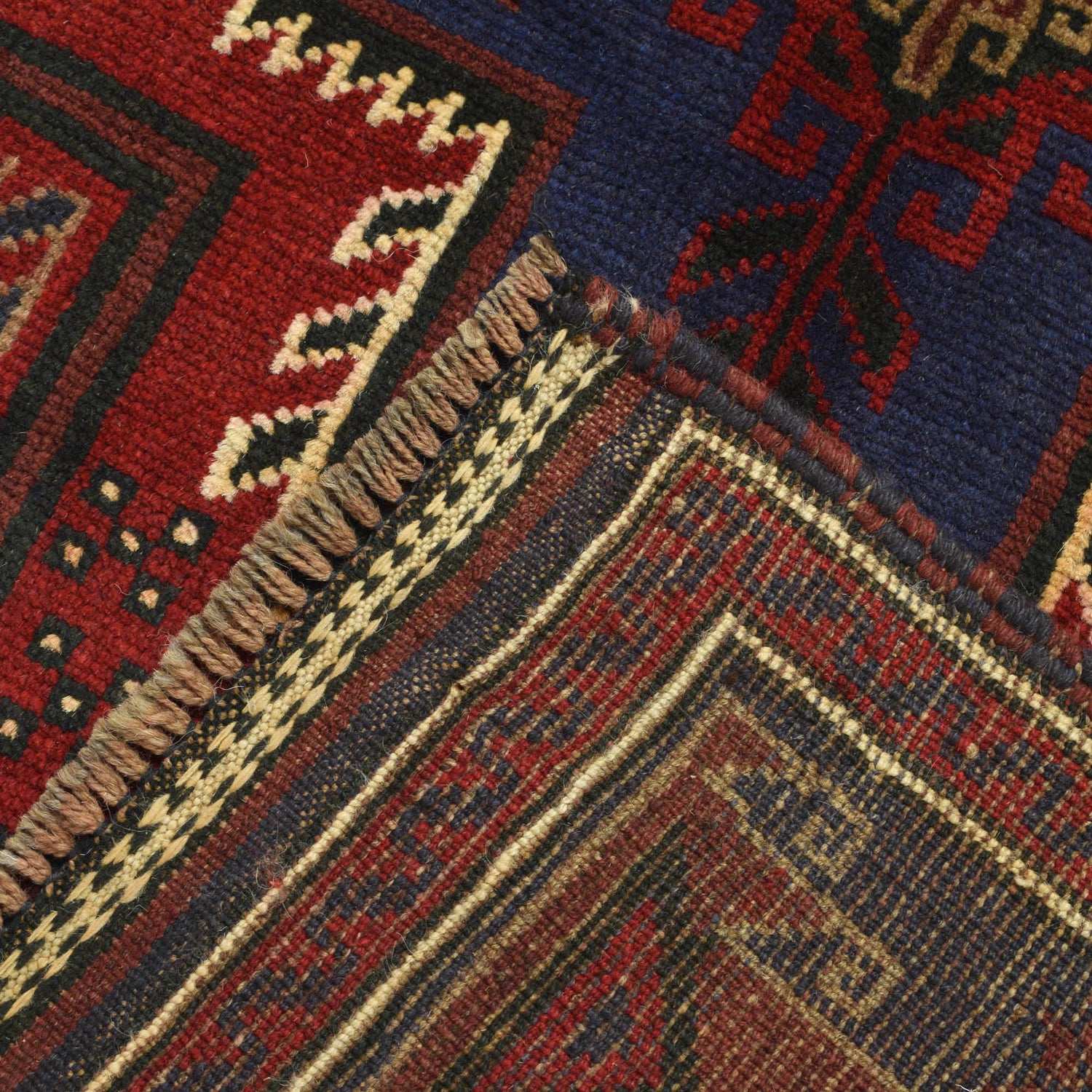 Baluchi Rug Handmade Multi Geometric 3x5 ft