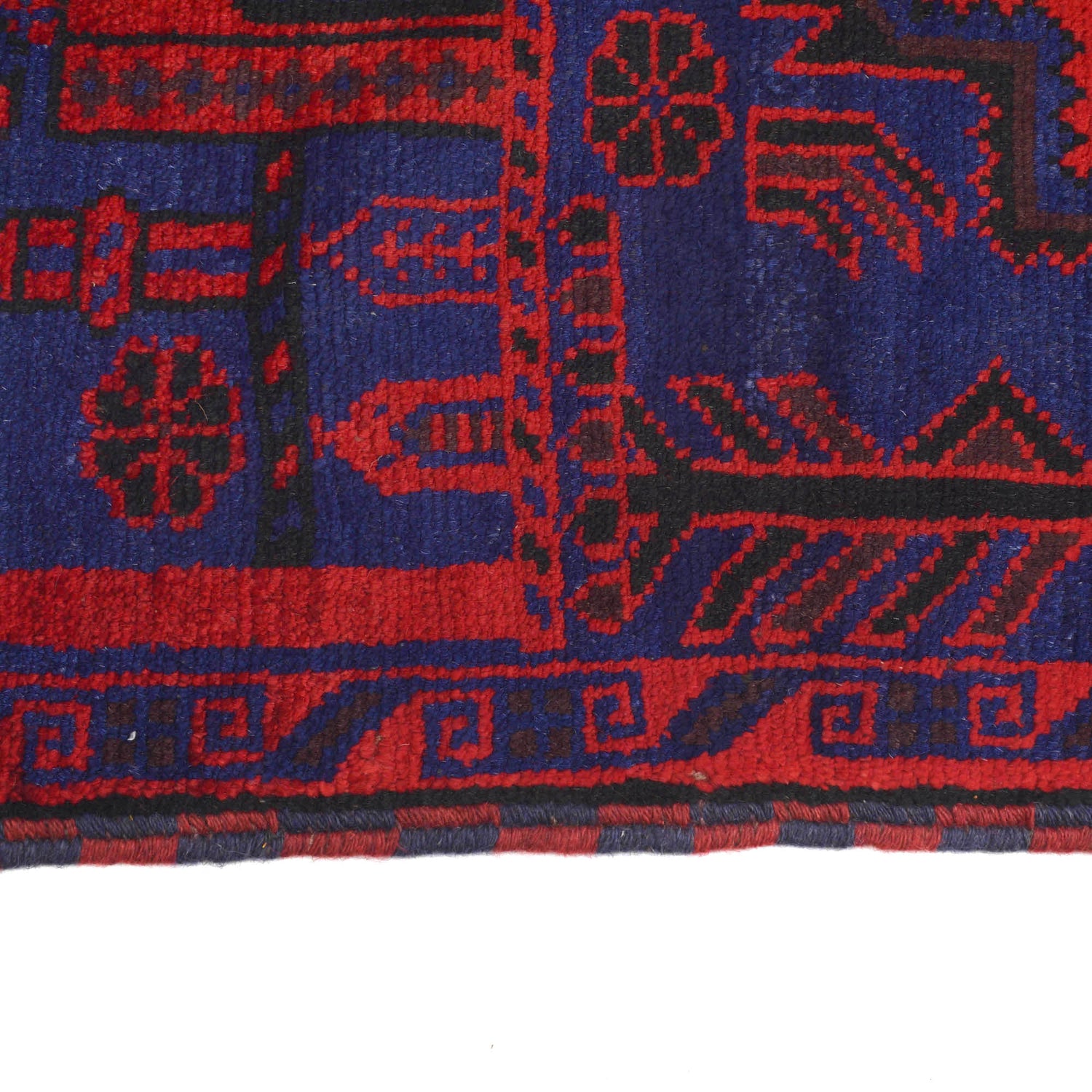 Baluchi Rug Handmade Blue Prayer Design 3x5 ft