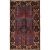 Baluchi Rug Handmade Blue Prayer Design 3x5 ft