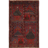 Baluchi Rug Handmade Blue Prayer Design 3x5 ft
