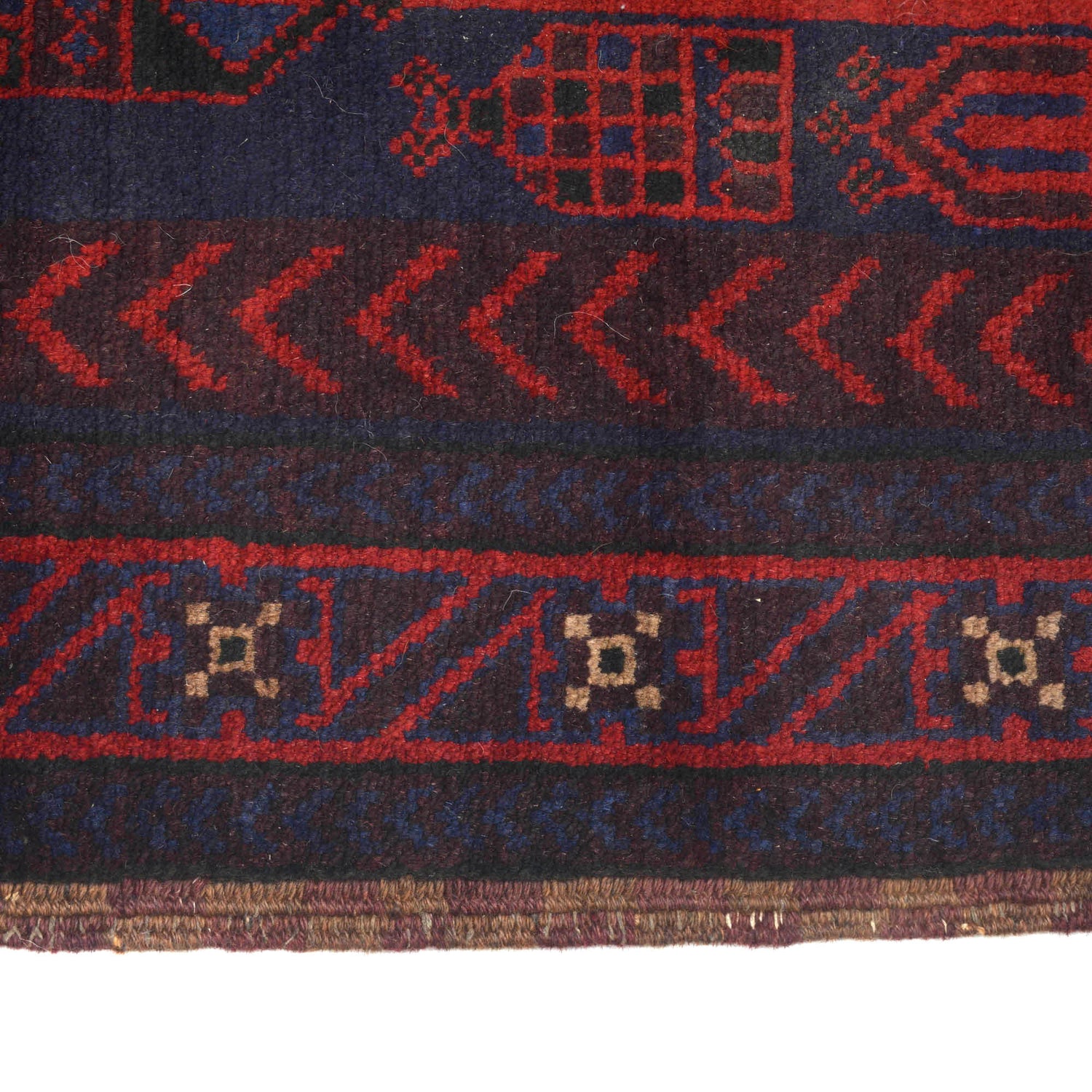 Baluchi Rug Handmade Blue Prayer Design 3x5 ft