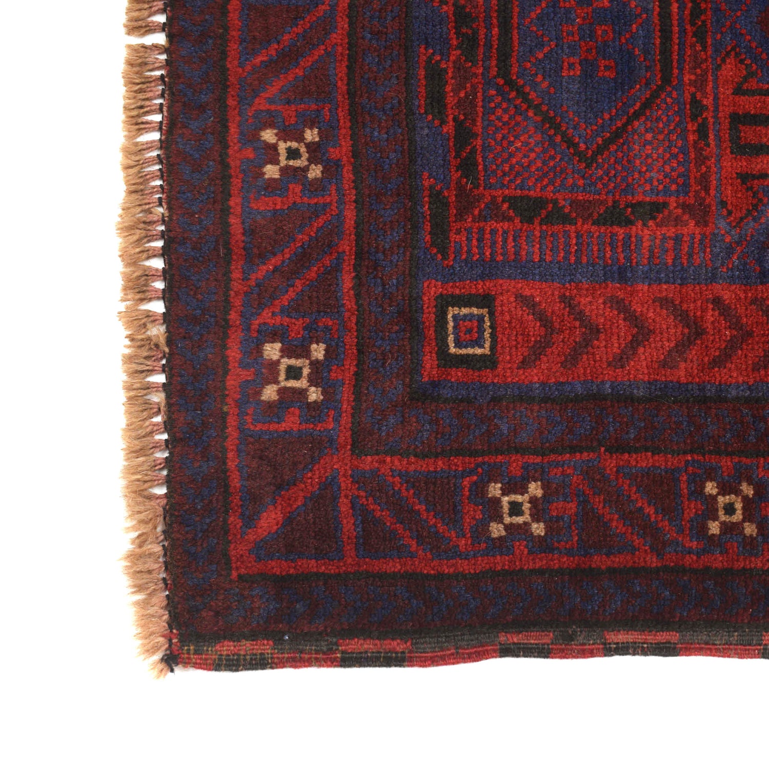Baluchi Rug Handmade Blue Prayer Design 3x5 ft