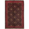 Baluchi Rug Handmade Multi Floral 2x4 ft