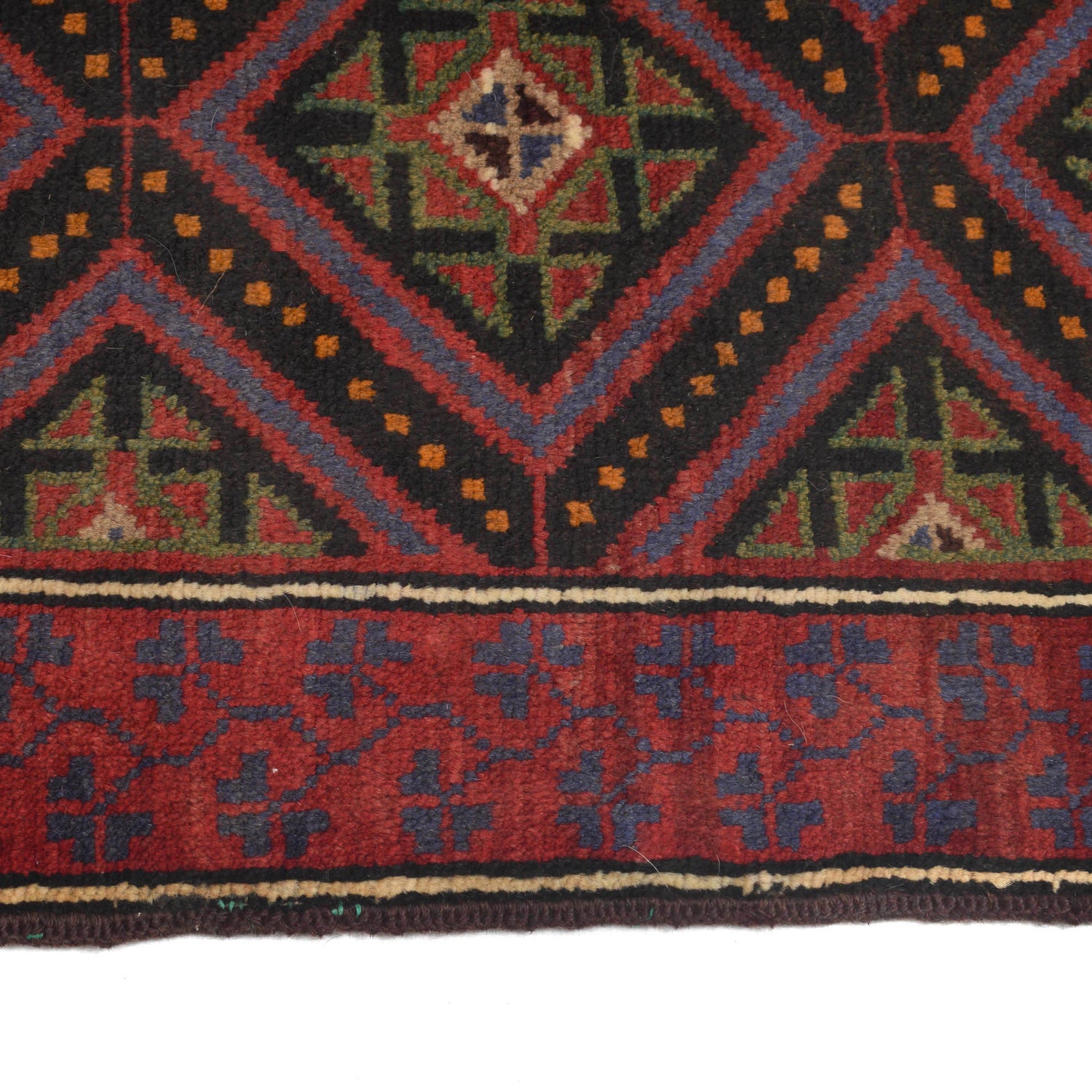 Baluchi Rug Handmade Multi Floral 2x4 ft