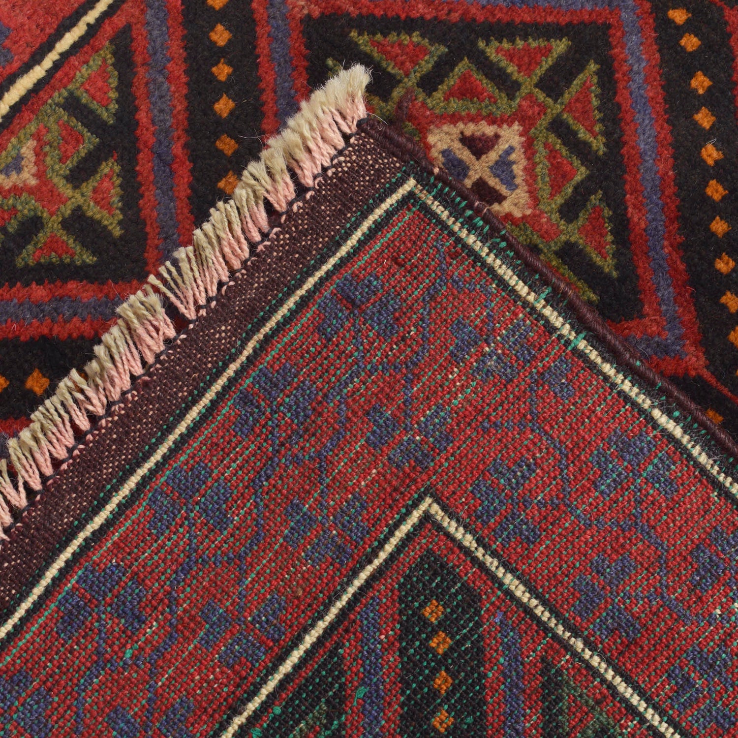 Baluchi Rug Handmade Multi Floral 2x4 ft