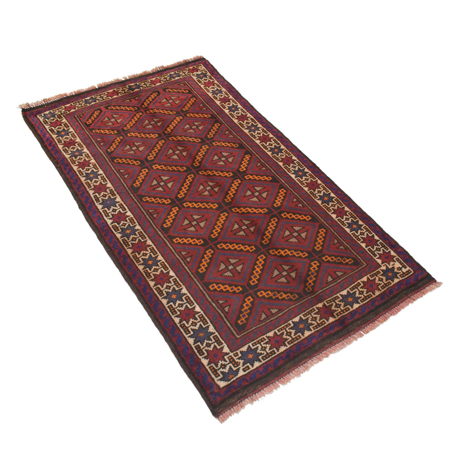 Baluchi Rug Handmade Multi Floral 3x5 ft