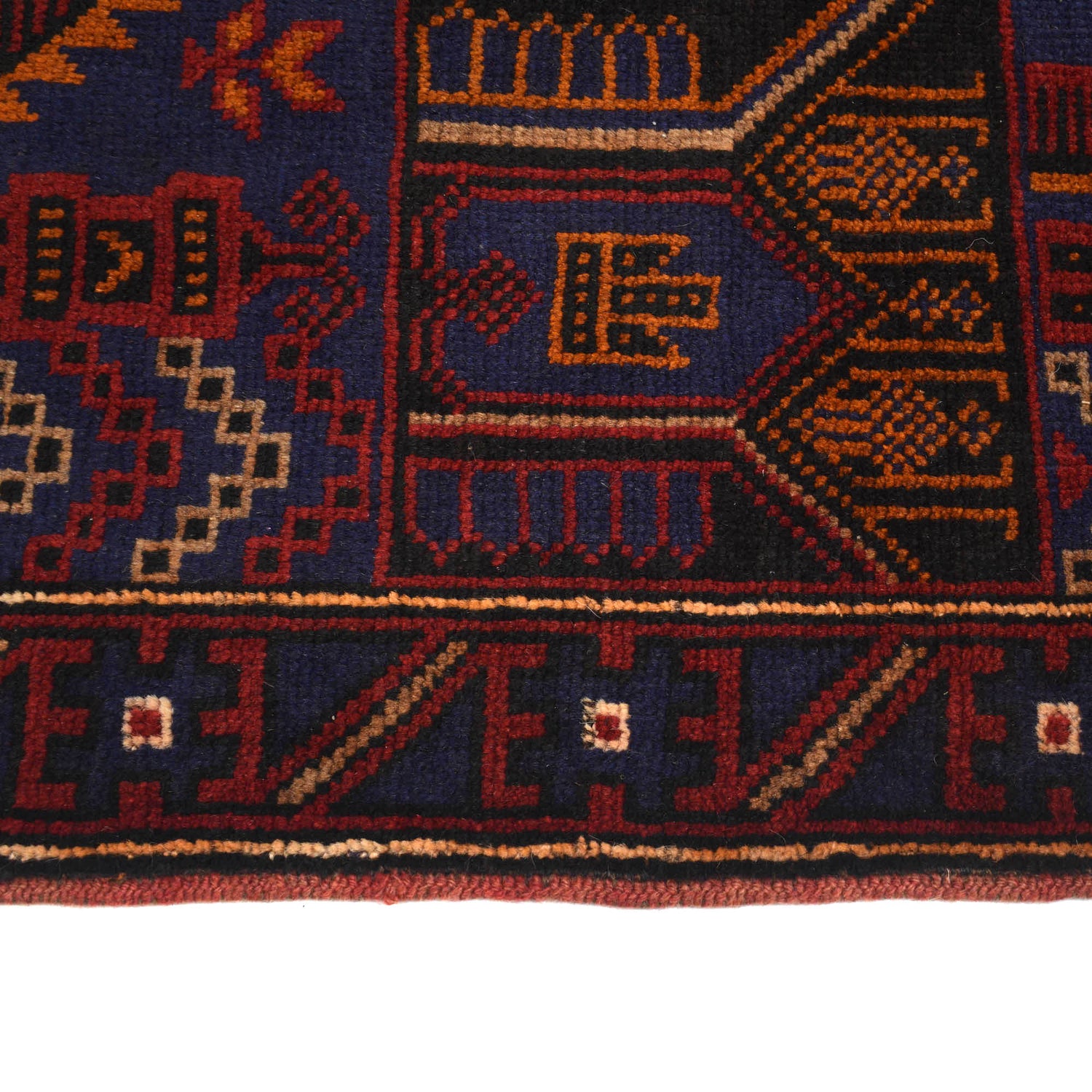 Baluchi Rug Handmade Multi Prayer Design 3x5 ft
