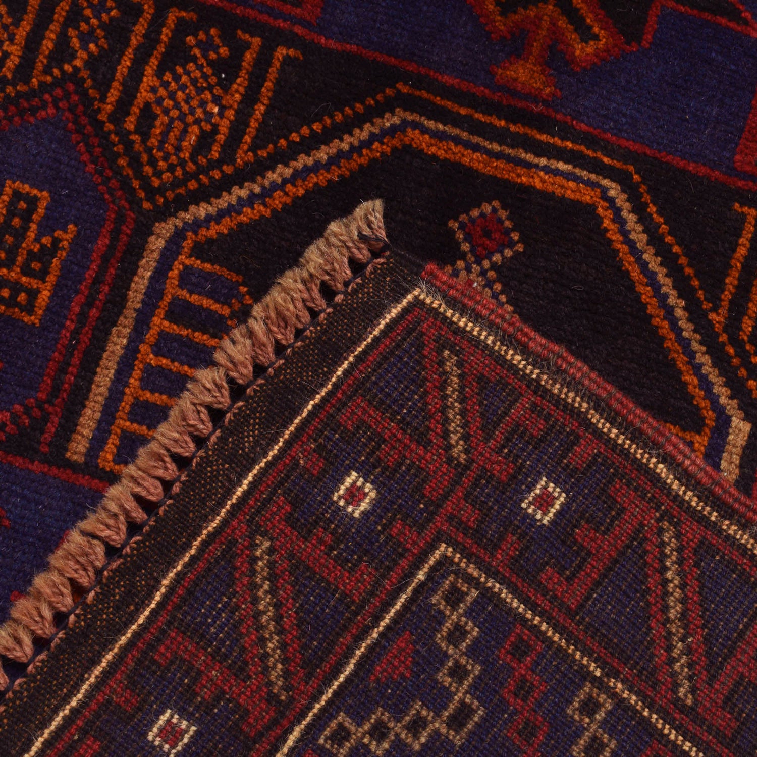 Baluchi Rug Handmade Multi Prayer Design 3x5 ft