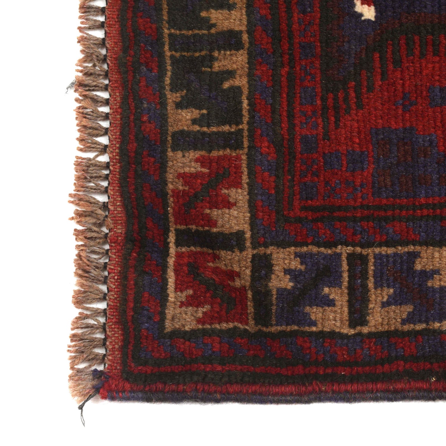 Baluchi Rug Handmade Red Prayer Design 2x4 ft