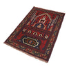 Baluchi Rug Handmade Red Prayer Design 2x4 ft