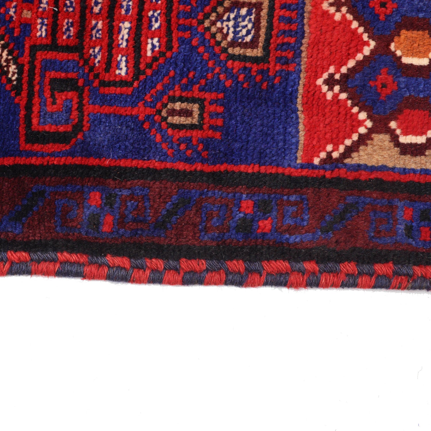 Baluchi Rug Handmade Blue Prayer Design 3x5 ft
