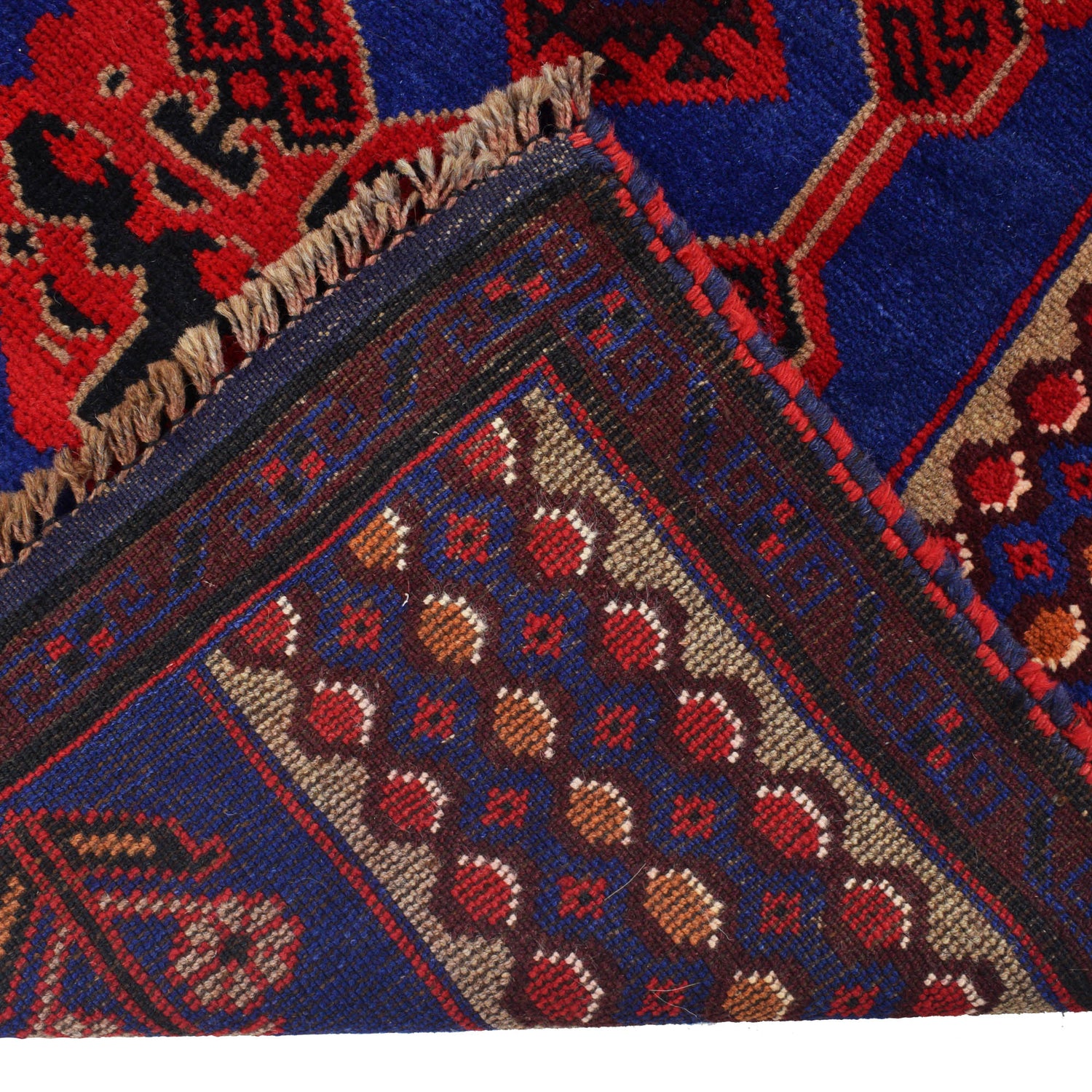 Baluchi Rug Handmade Blue Prayer Design 3x5 ft