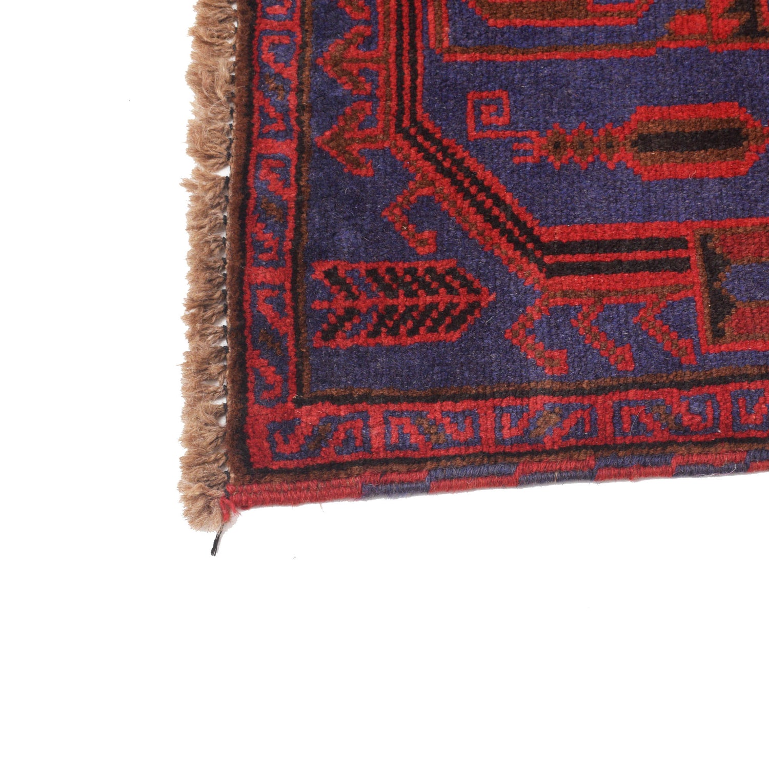 Baluchi Rug Handmade Navy Blue Floral 3x5 ft