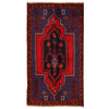 Baluchi Rug Handmade Navy Blue Geometric 3x5 ft
