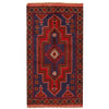 Baluchi Rug Handmade Navy Blue Geometric 3x5 ft