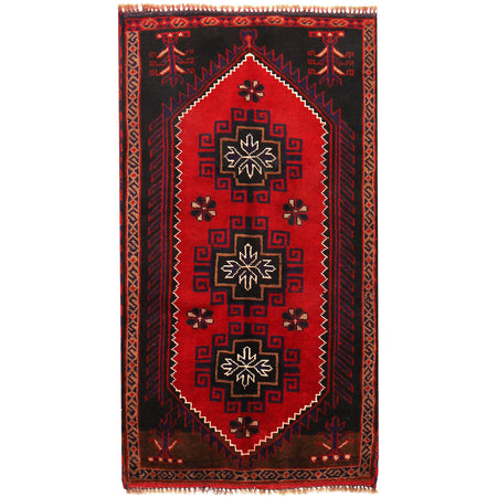 Baluchi Rug Handmade Multi Floral 3x5 ft
