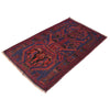 Baluchi Rug Handmade Dark Blue Geometric 3x5 ft