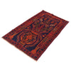 Baluchi Rug Handmade Navy Blue Floral 3x5 ft