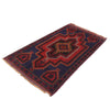 Baluchi Rug Handmade Dark Blue Geometric 3x5 ft
