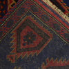 Baluchi Rug Handmade Dark Blue Geometric 3x5 ft