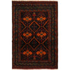 Baluchi Rug Handmade Multi Geometric 4x6 ft