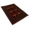 Baluchi Rug Handmade Multi Geometric 4x6 ft