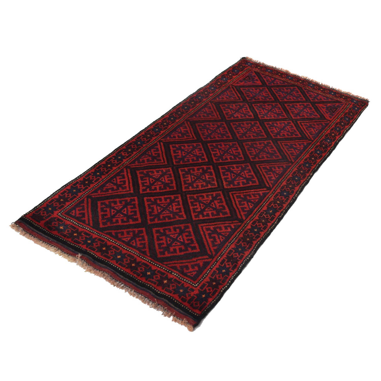Baluchi Runner Rug Handmade Red 6' Runner