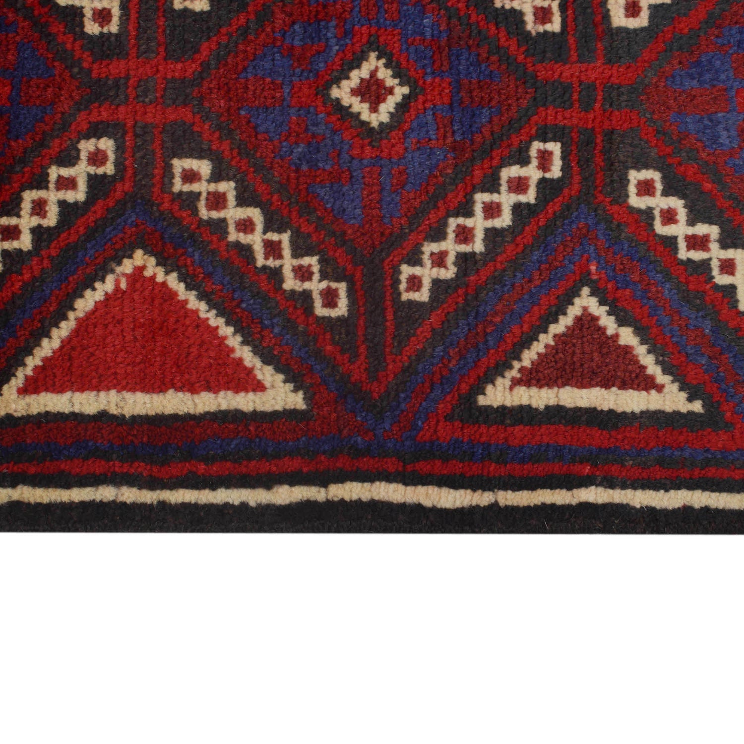 Baluchi Rug Handmade Multi Geometric 3x5 ft