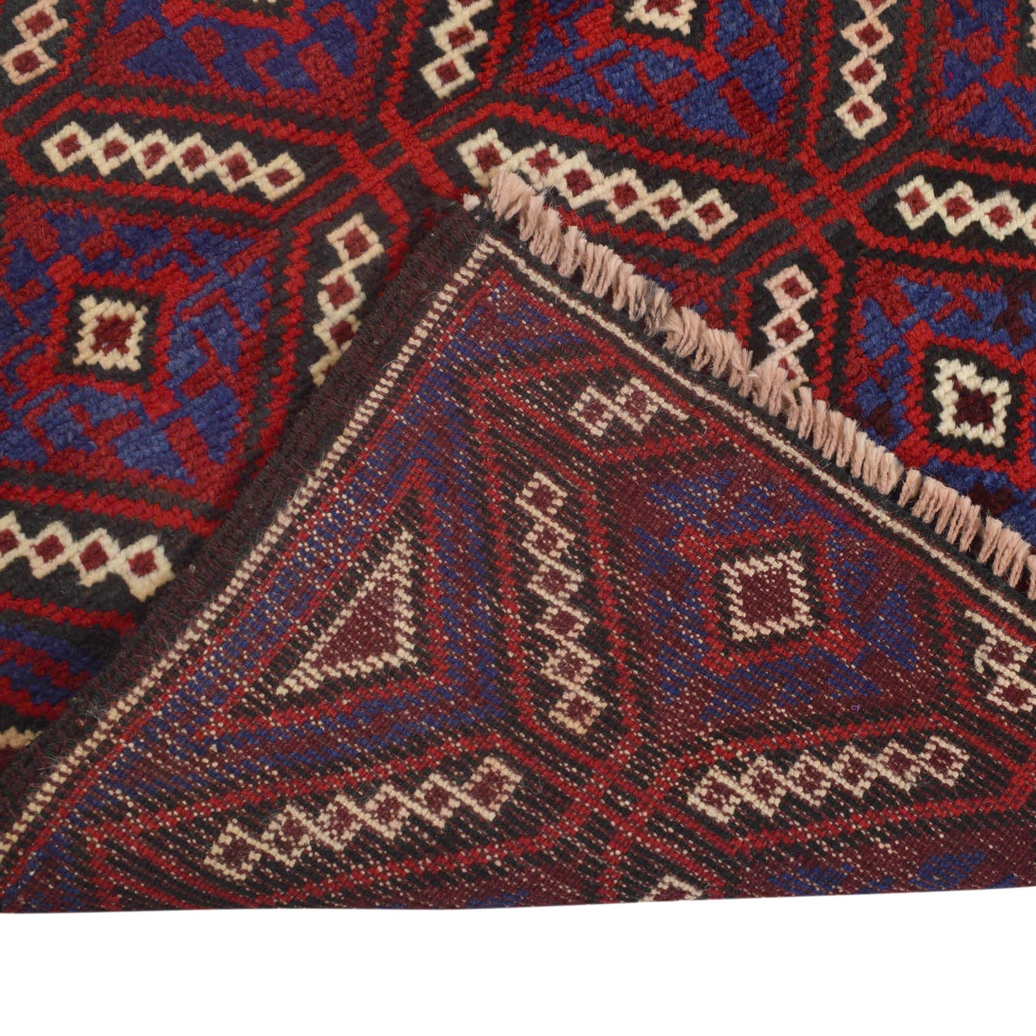 Baluchi Rug Handmade Multi Geometric 3x5 ft